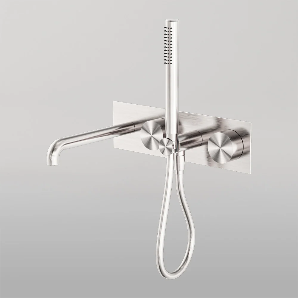 Nero Kara Progressive Shower System With Spout 230mm Brushed Nickel - Image 2