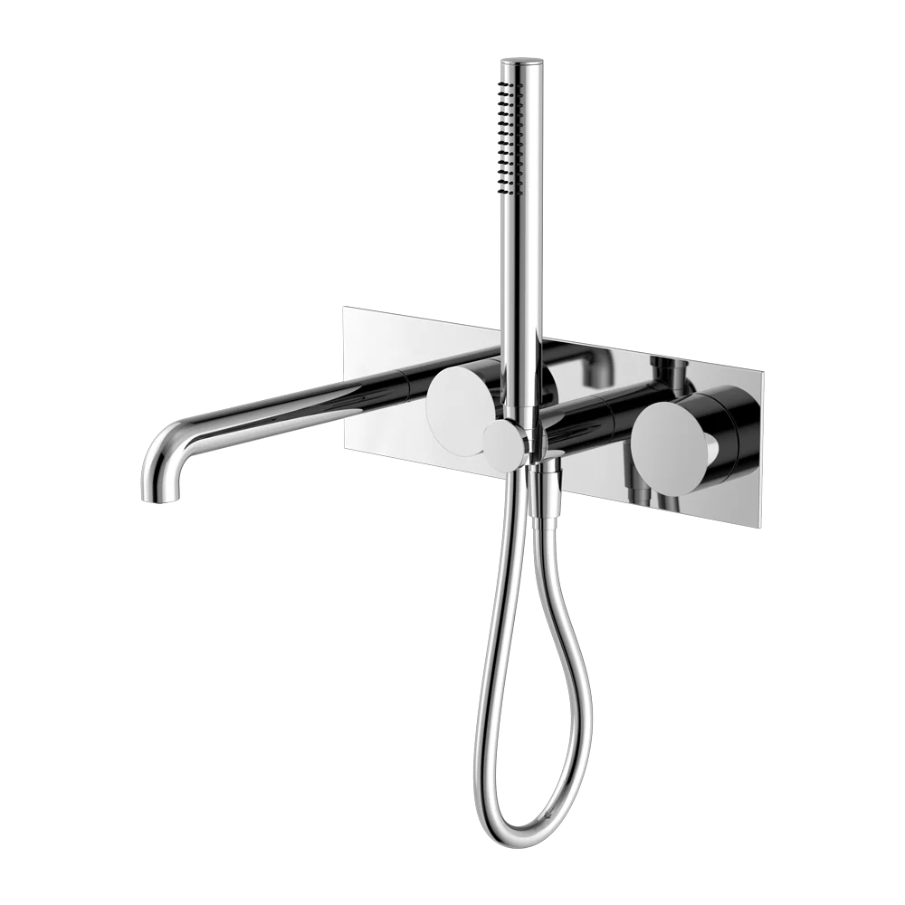 Nero Kara Progressive Shower System With Spout 230mm Chrome