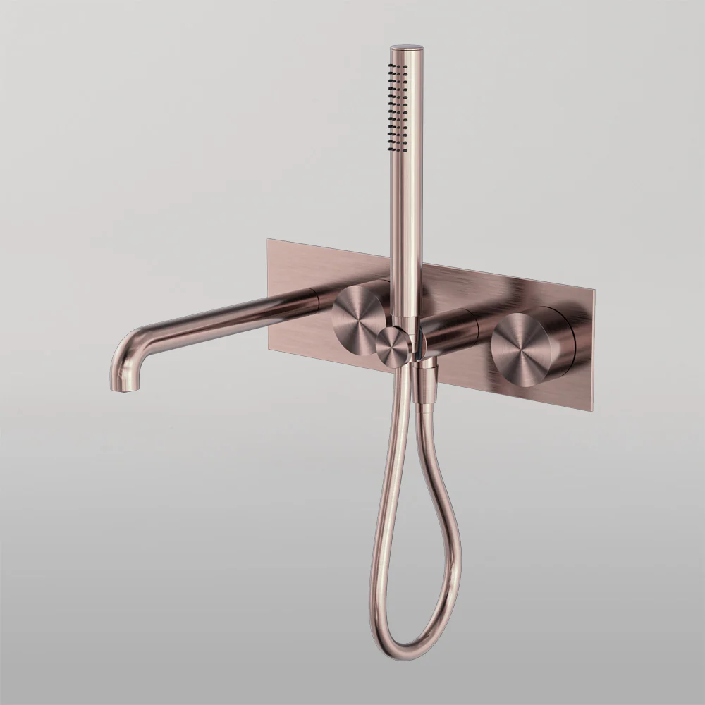 Nero Kara Progressive Shower System With Spout 250mm Brushed Bronze - Image 2
