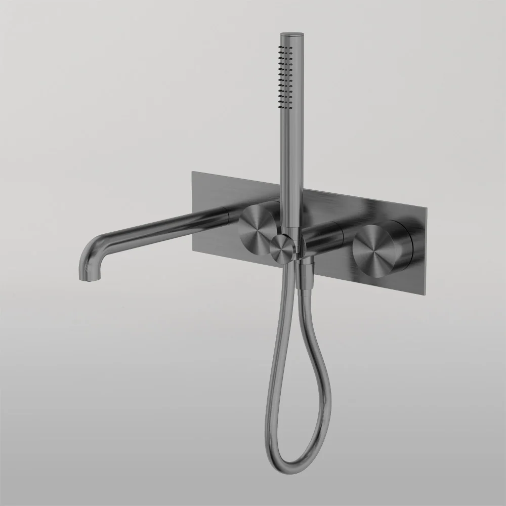 Nero Kara Progressive Shower System With Spout 250mm Gun Metal - Image 2