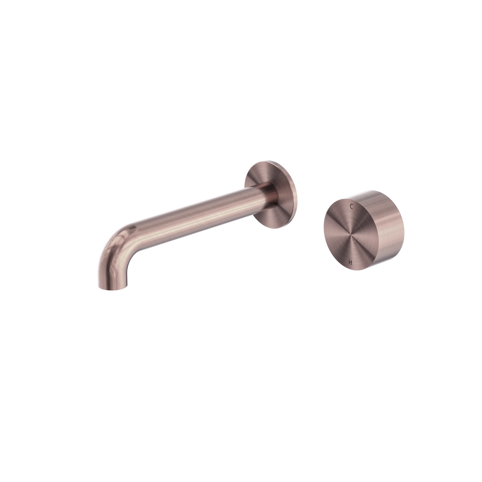Nero Kara Progressive Wall Basin/Bath Set 260mm Brushed Bronze - Image 3