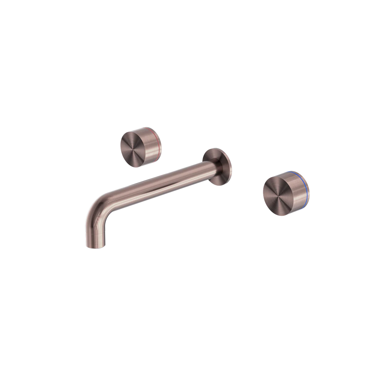Nero Kara Wall Basin Set 180mm Brushed Bronze - Image 3
