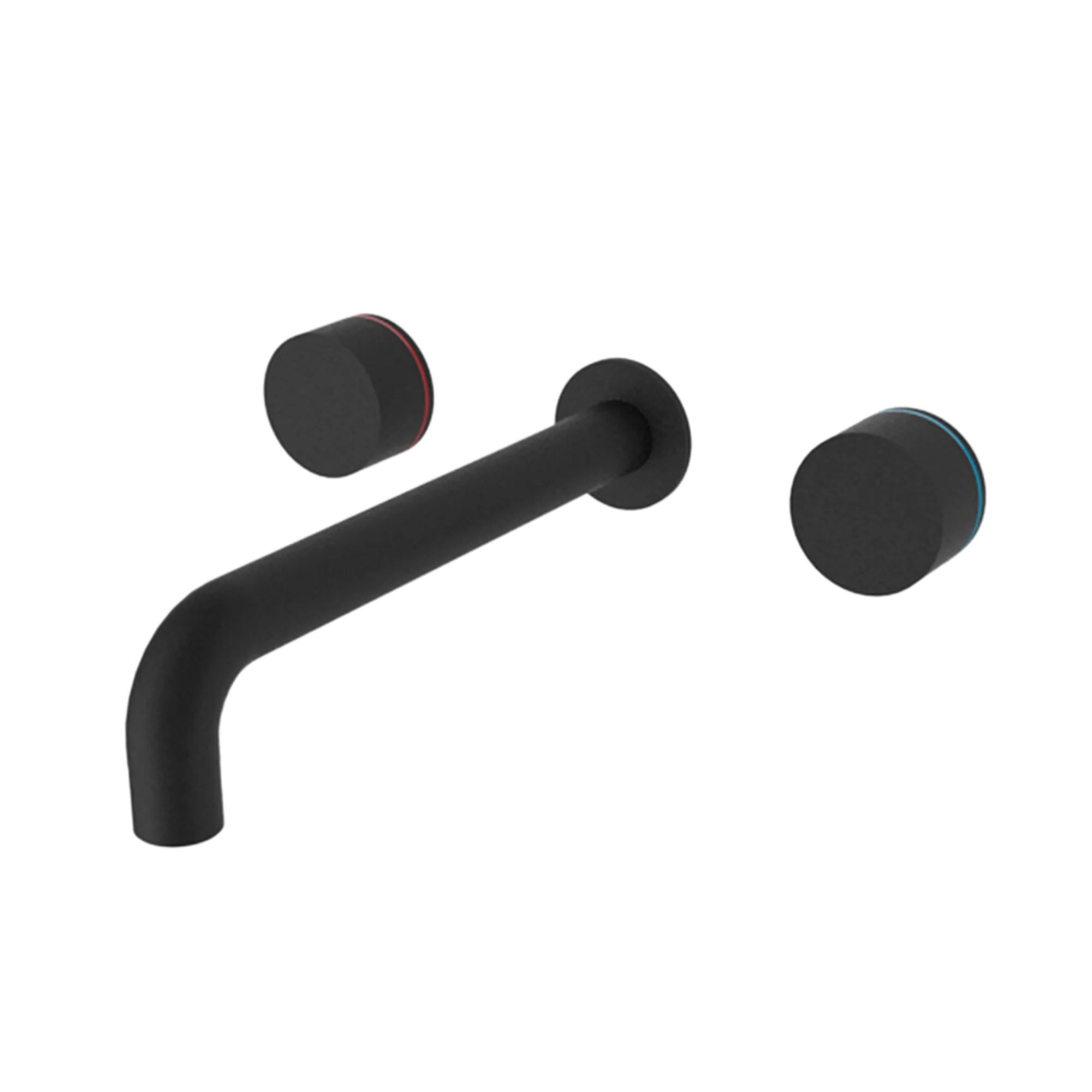 Nero Kara Wall Basin Set 217mm Matte Black - Image 3