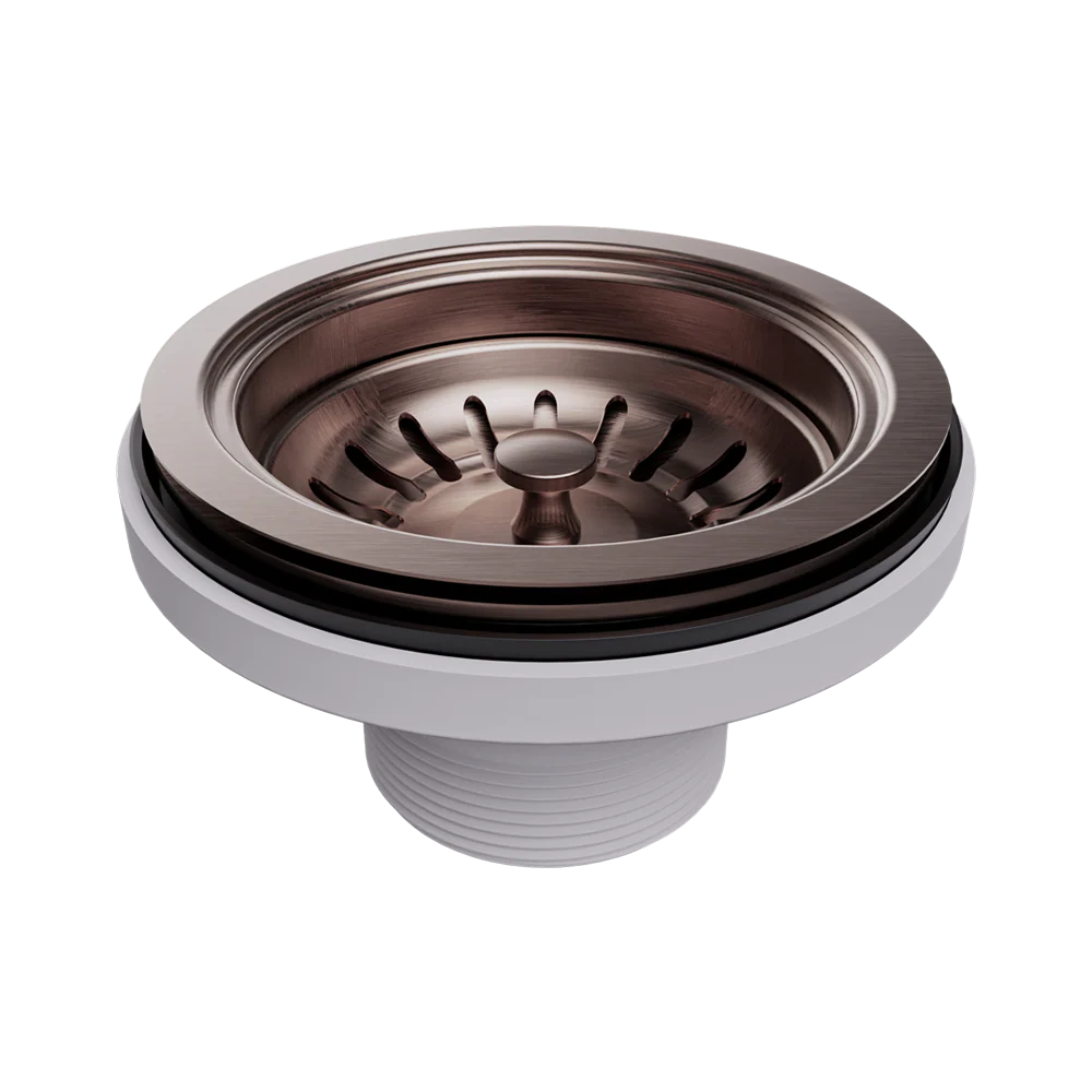 Nero Kitchen Sink Basket Waste Brushed Bronze