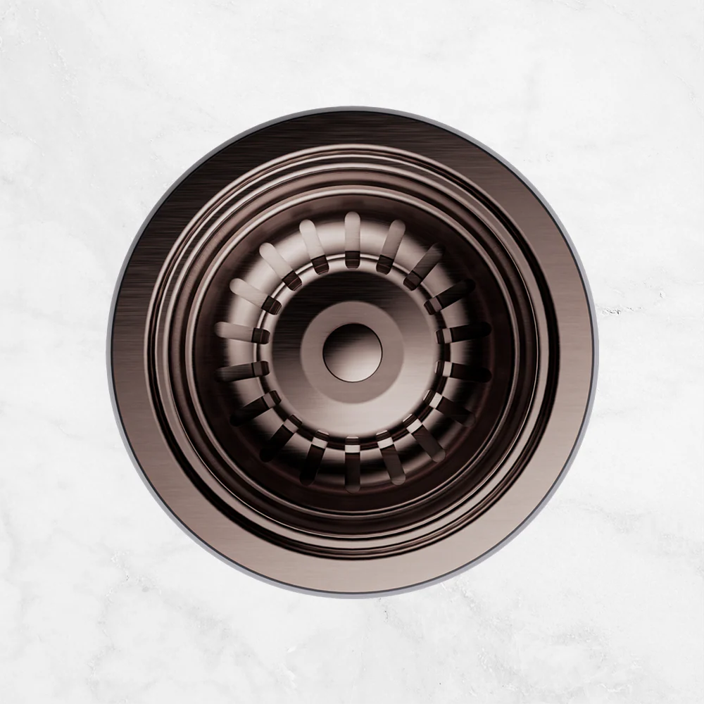 Nero Kitchen Sink Basket Waste Brushed Bronze - Image 2