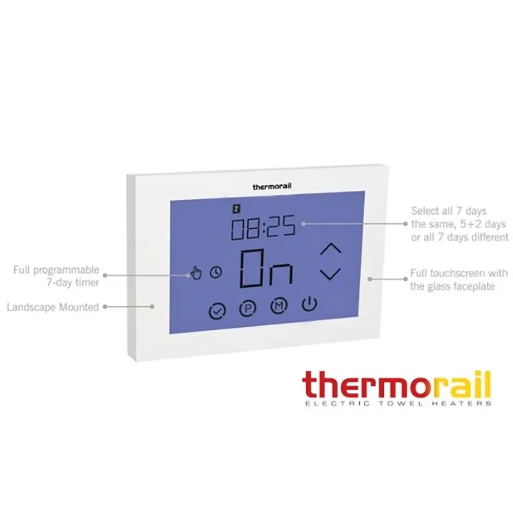 Thermogroup Landscape Touch Screen 7 Day Timer White - Image 4