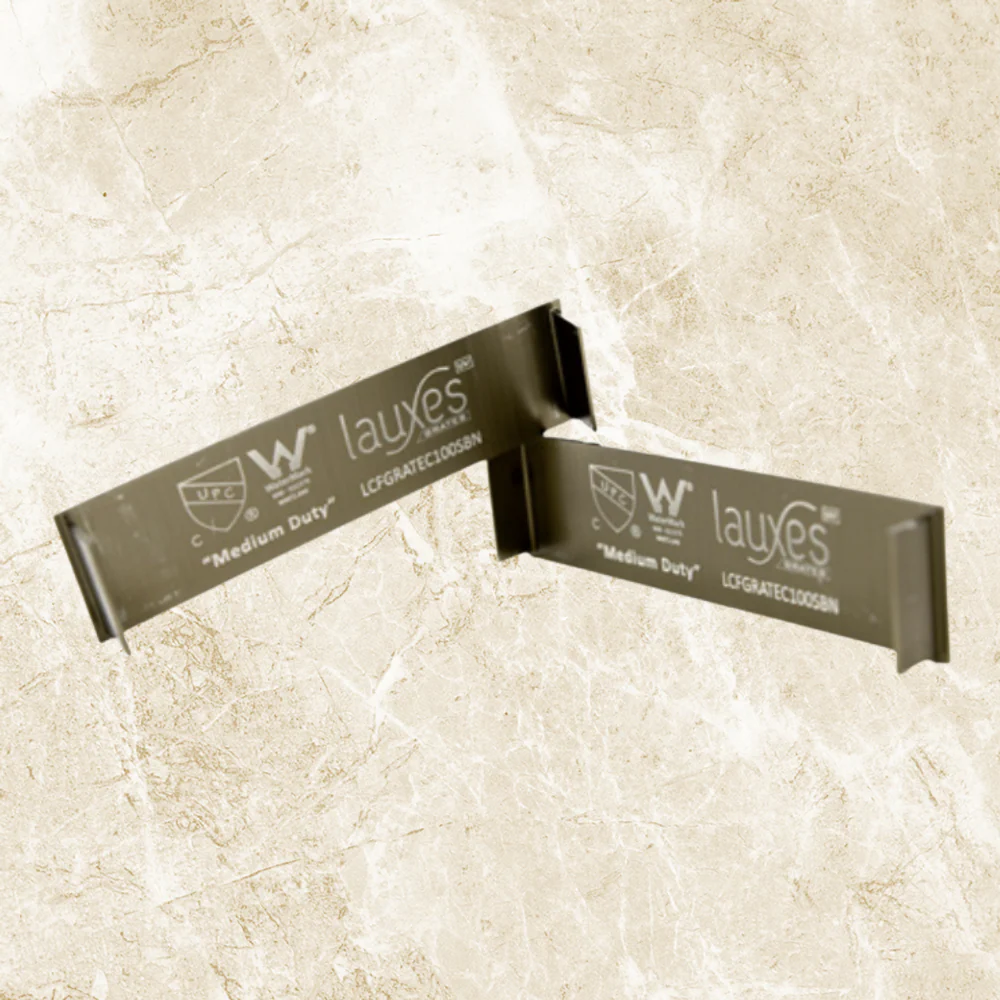 Lauxes Grates End Caps Brushed Nickel - Image 2