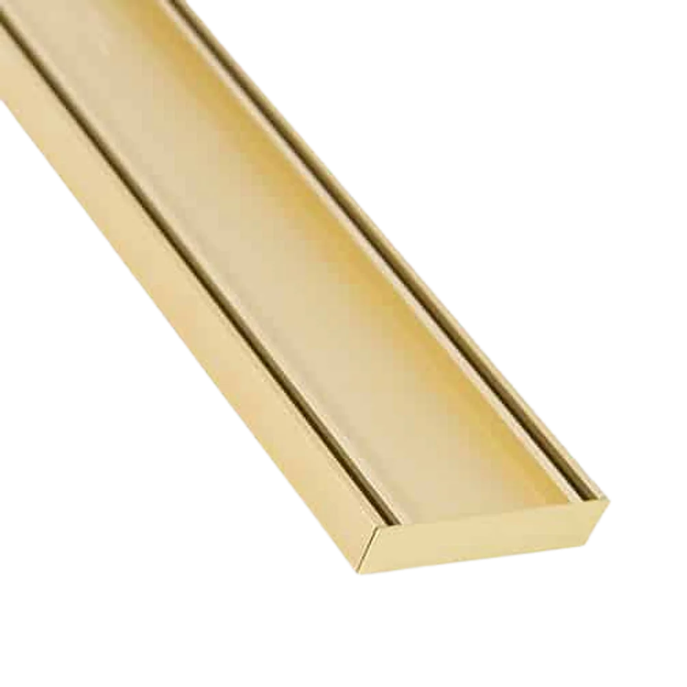 Lauxes Grates Slimline Tile Insert Matte Gold - Image 3