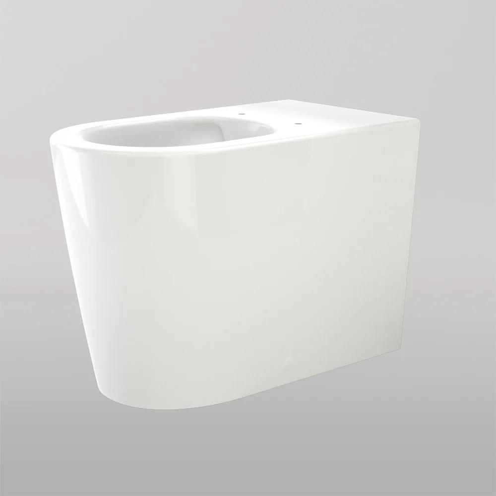 Caroma Liano Easy Height Cleanflush Wall Faced Back Inlet Pan With GermGard White - Image 2