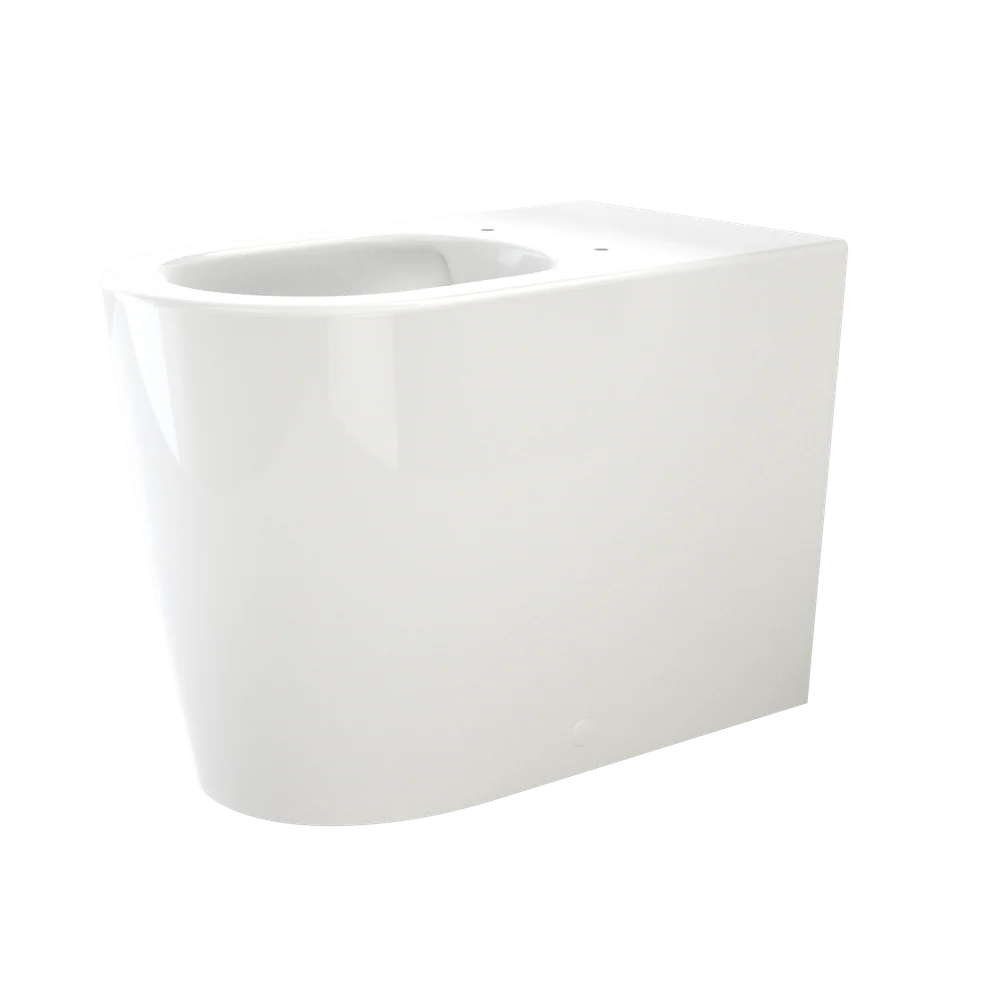 Caroma Liano Easy Height Cleanflush Wall Faced Back Inlet Pan With GermGard White - Image 3