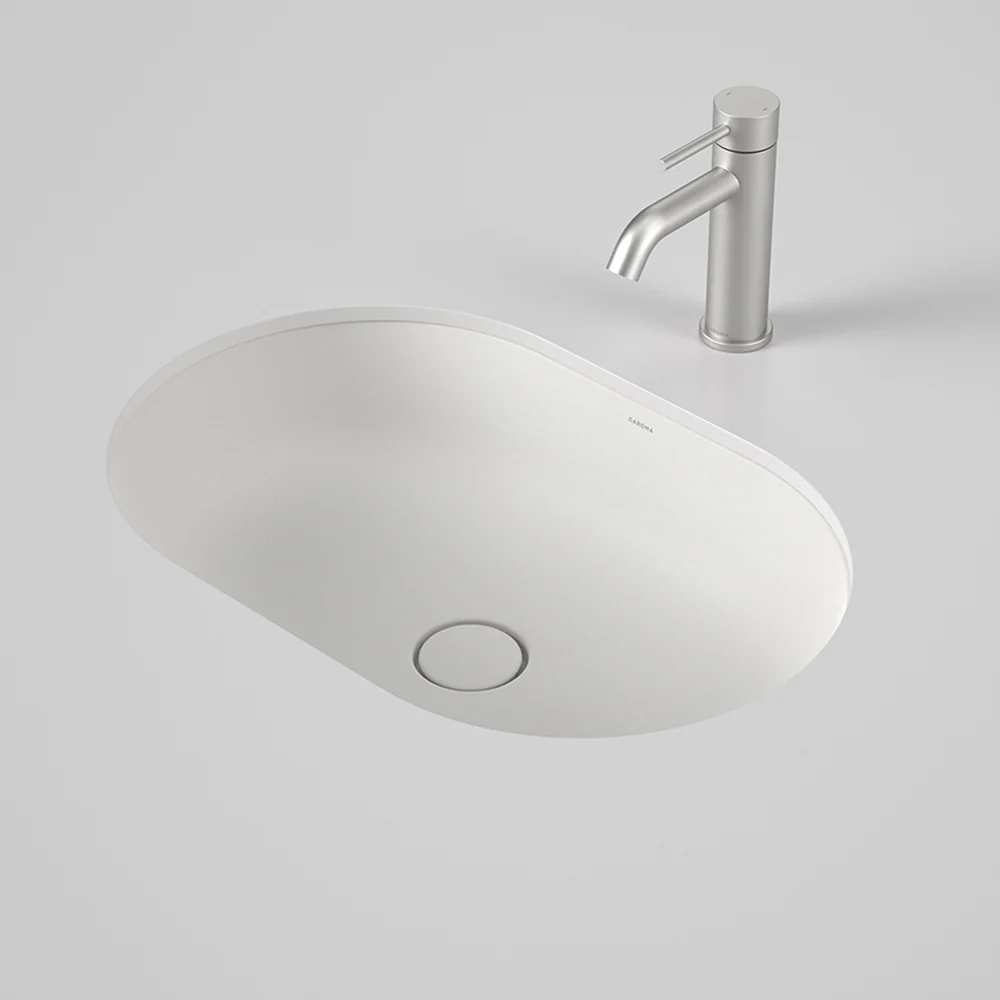 Caroma Liano II 580mm Pill Under/Over Counter Basin Matte White - Image 4