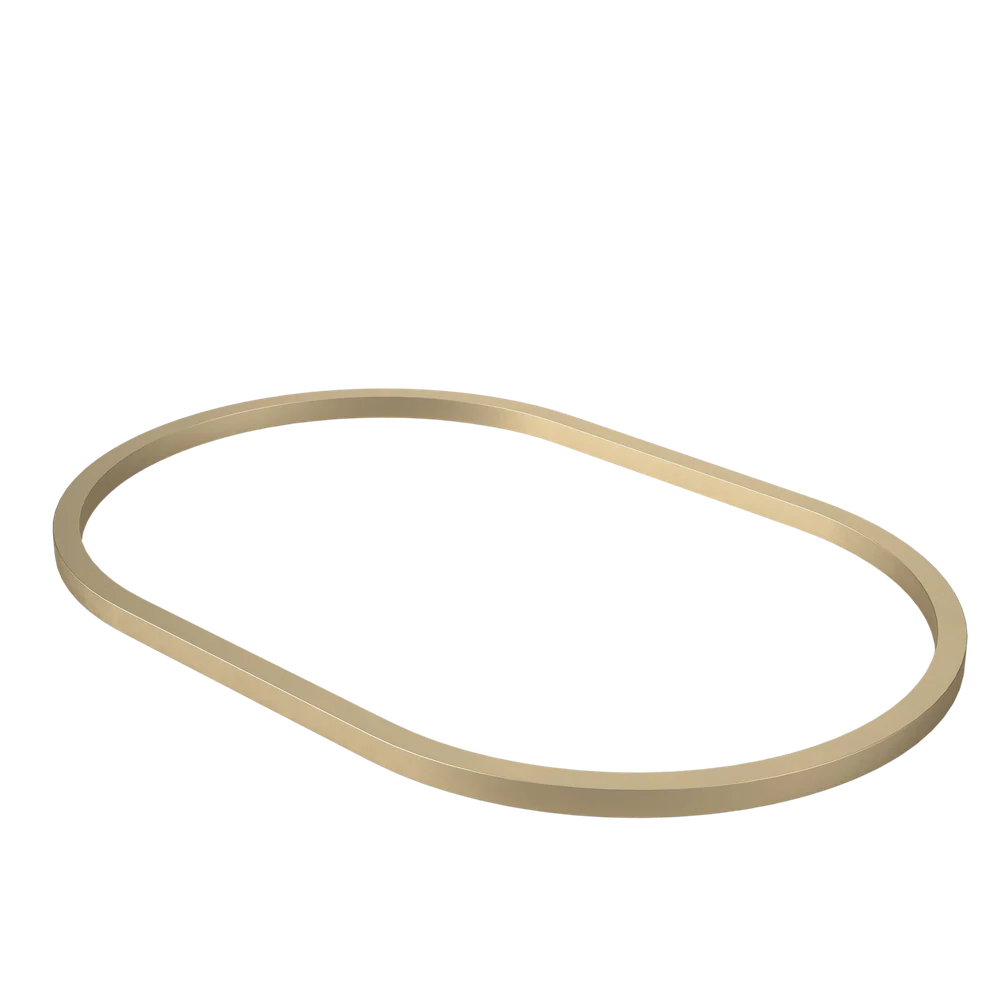 Caroma Liano II 600mm Pill Dress Ring Brushed Brass - Image 3