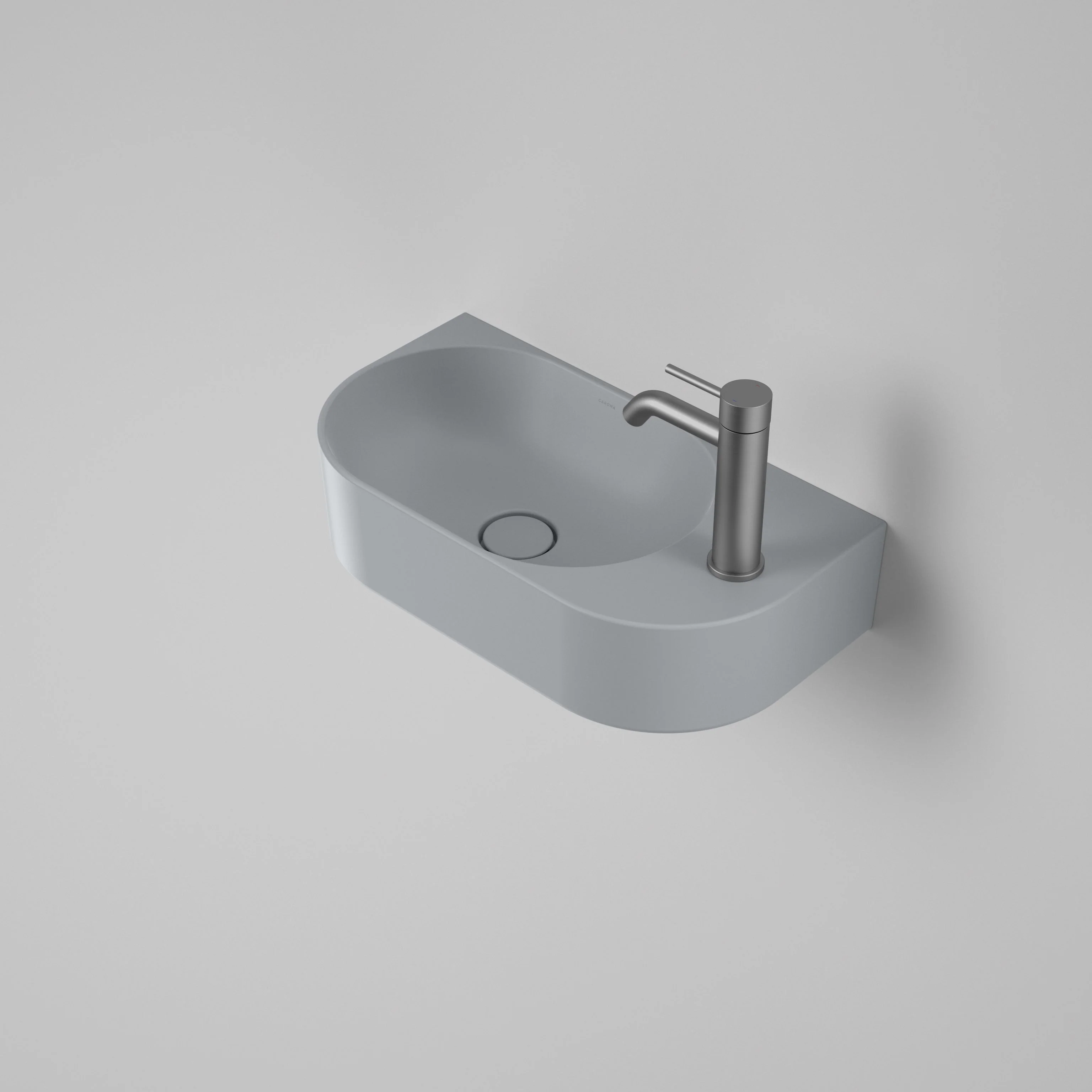 Caroma Liano II Hand Wall Basin Matte Grey - Image 2