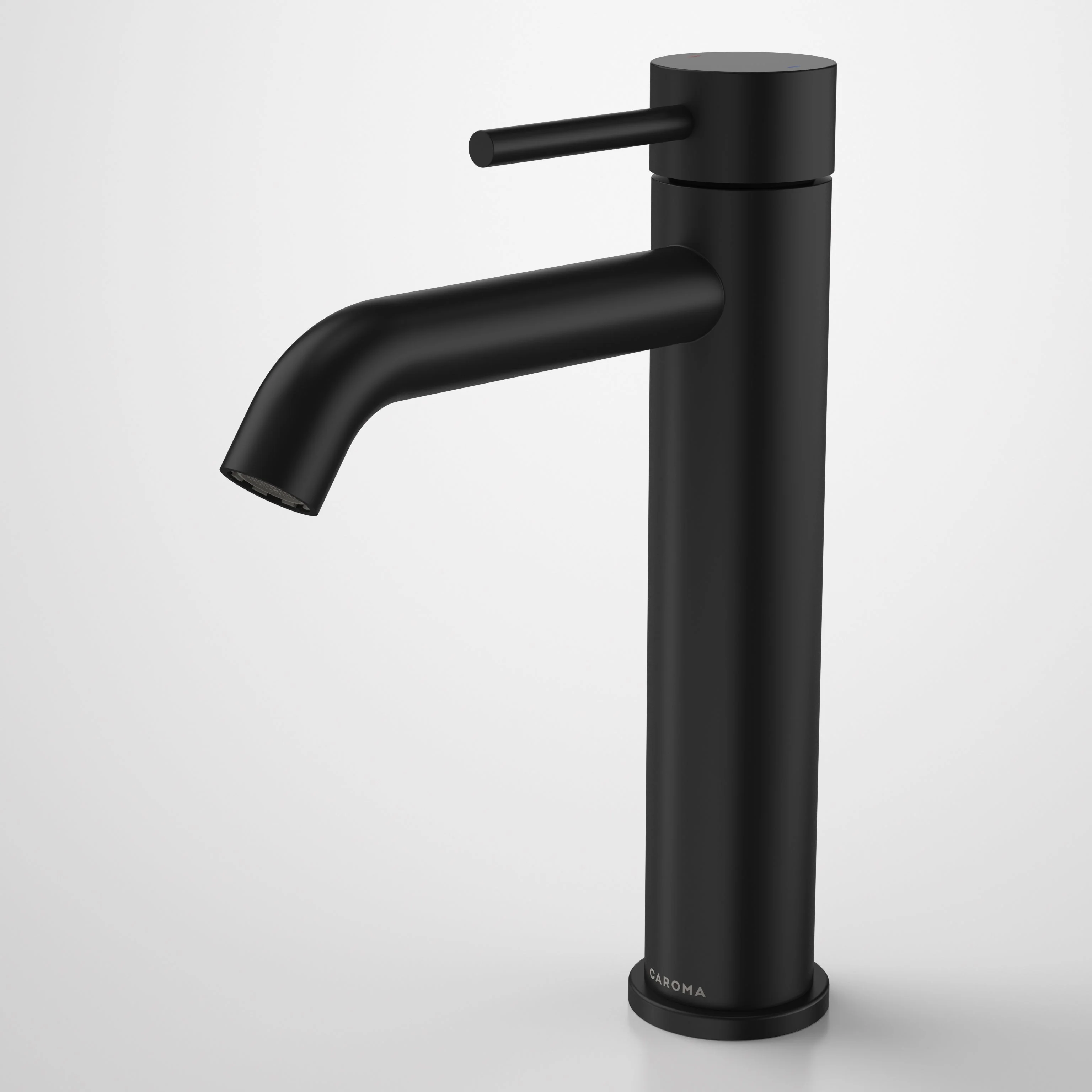 Caroma Liano II Mid Tower Basin Mixer Lead Free Matte Black - Image 2