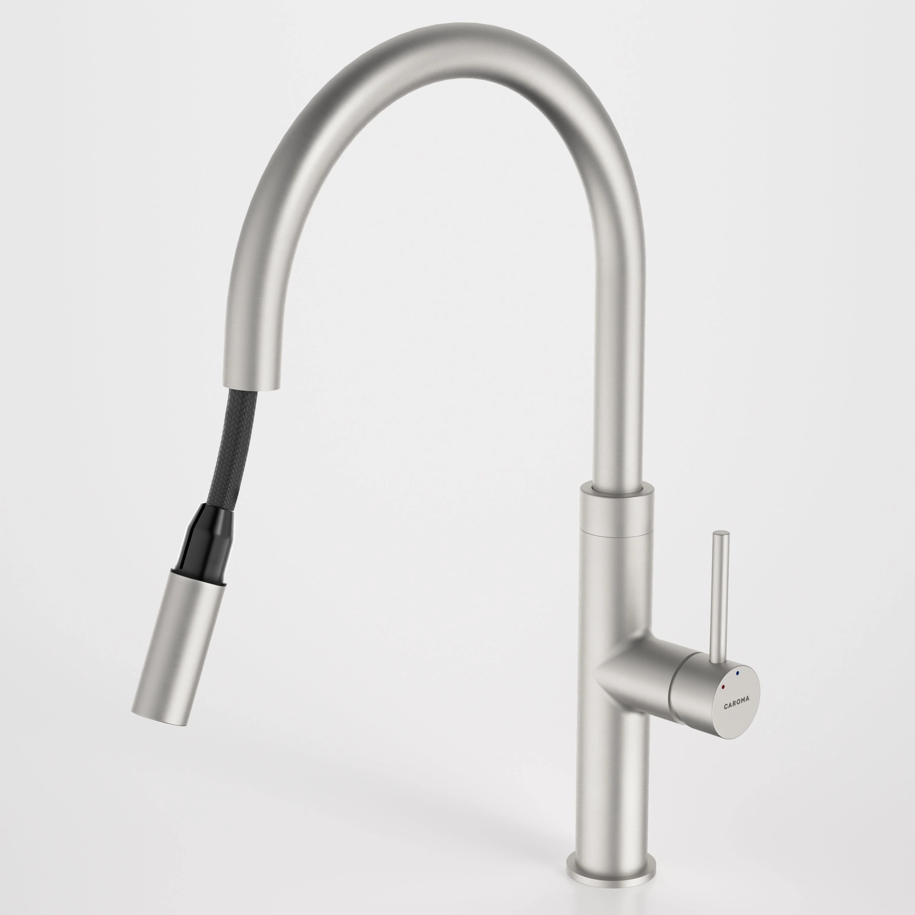 Caroma Liano II Pull Out Sink Mixer Brushed Nickel Lead Free - Image 2