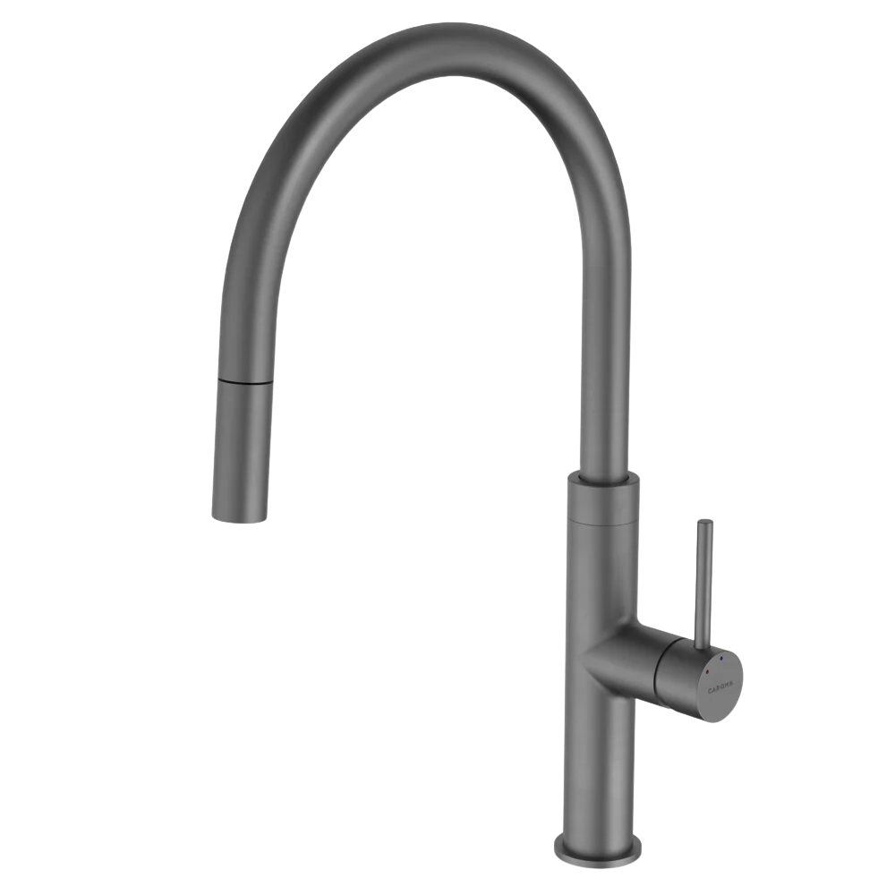 Caroma Liano II Pull Out Sink Mixer Gunmetal