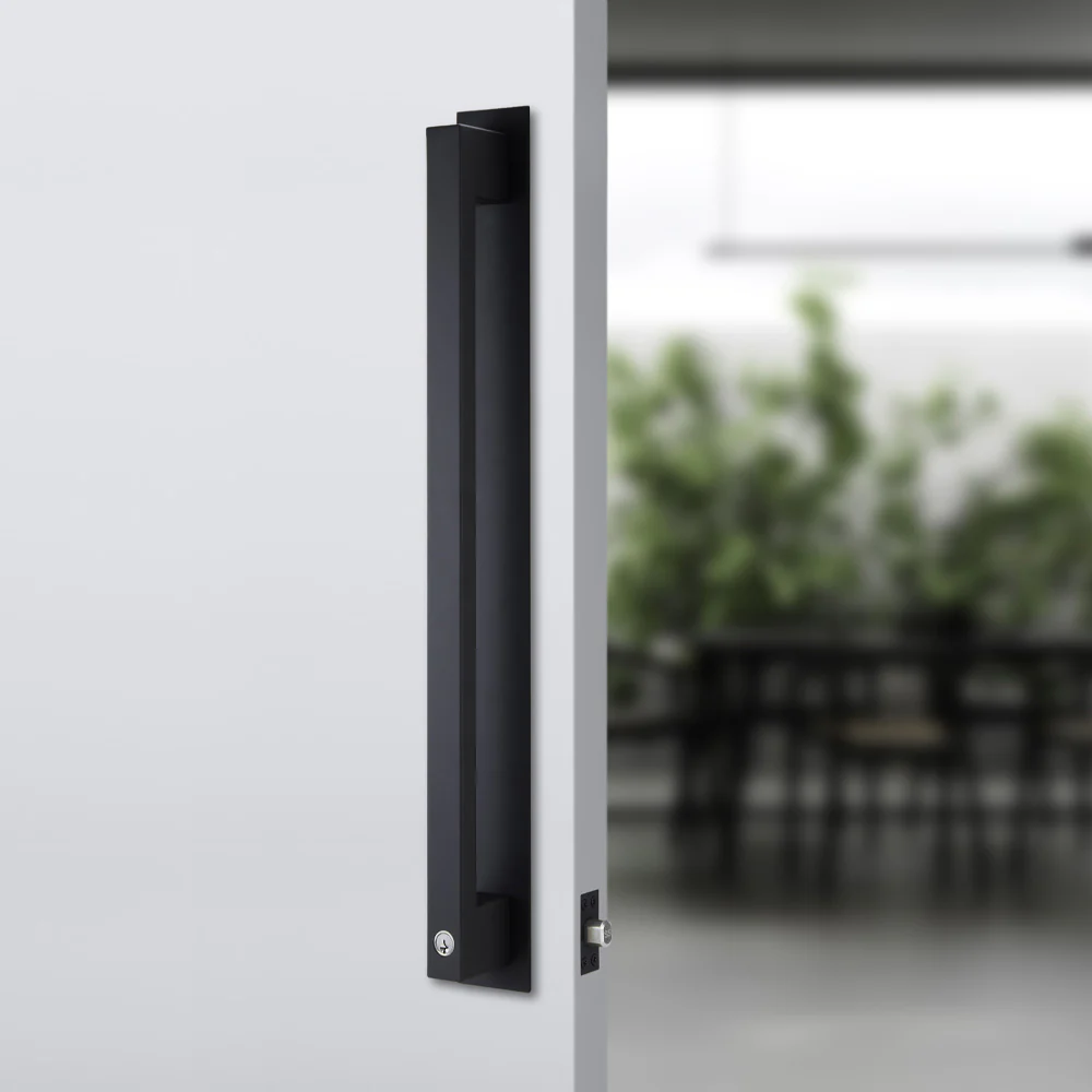 Lockwood Paradigm Pull Handle Double Cylinder Deadbolt Matte Black - Image 6
