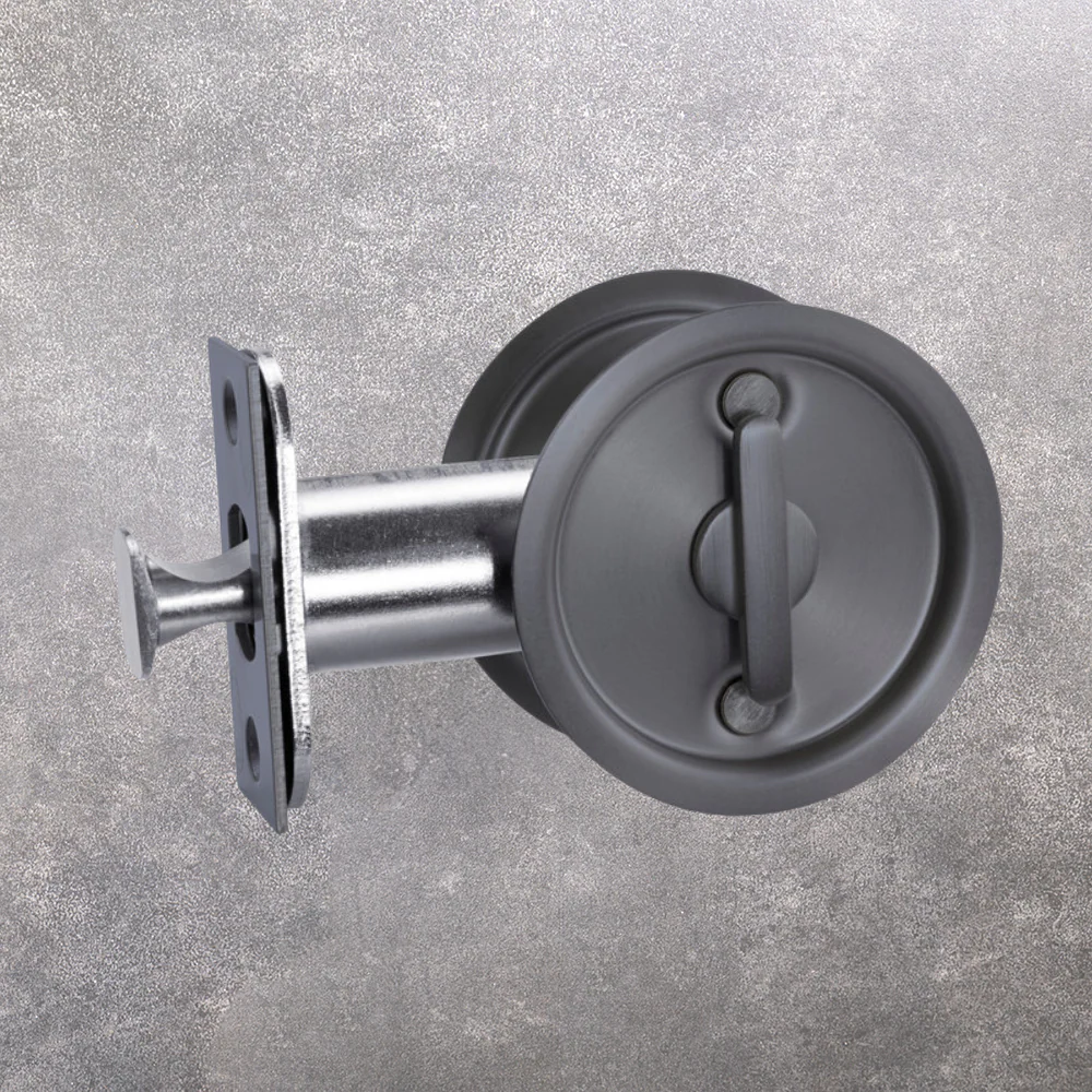 Lockwood Vivid Cavity Slider Privacy Set Satin Gunmetal - Image 2