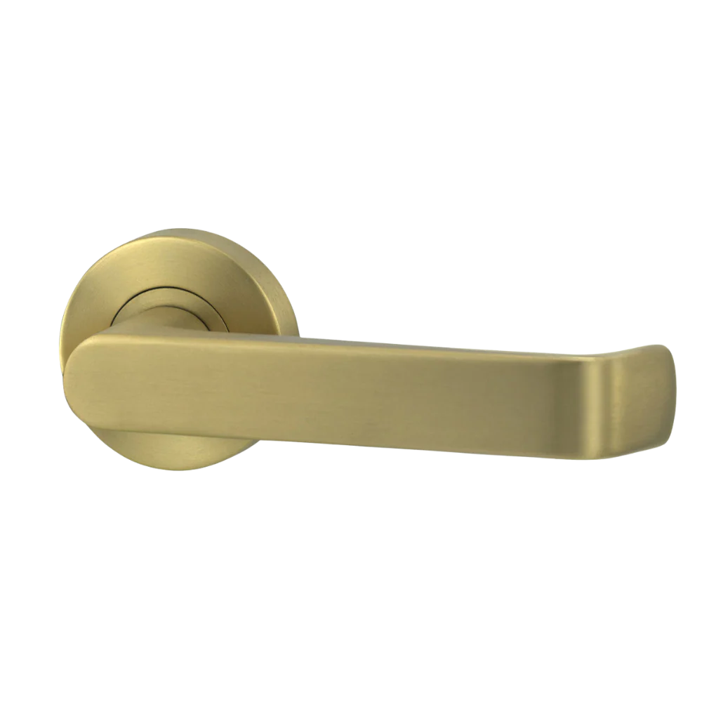 Lockwood Vivid Lever V1 Dummy Half Set Satin Brass