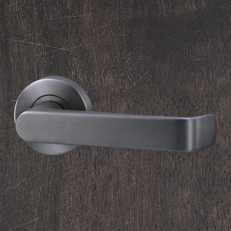 Lockwood Vivid Lever V1 Dummy Half Set Satin Gunmetal - Image 2