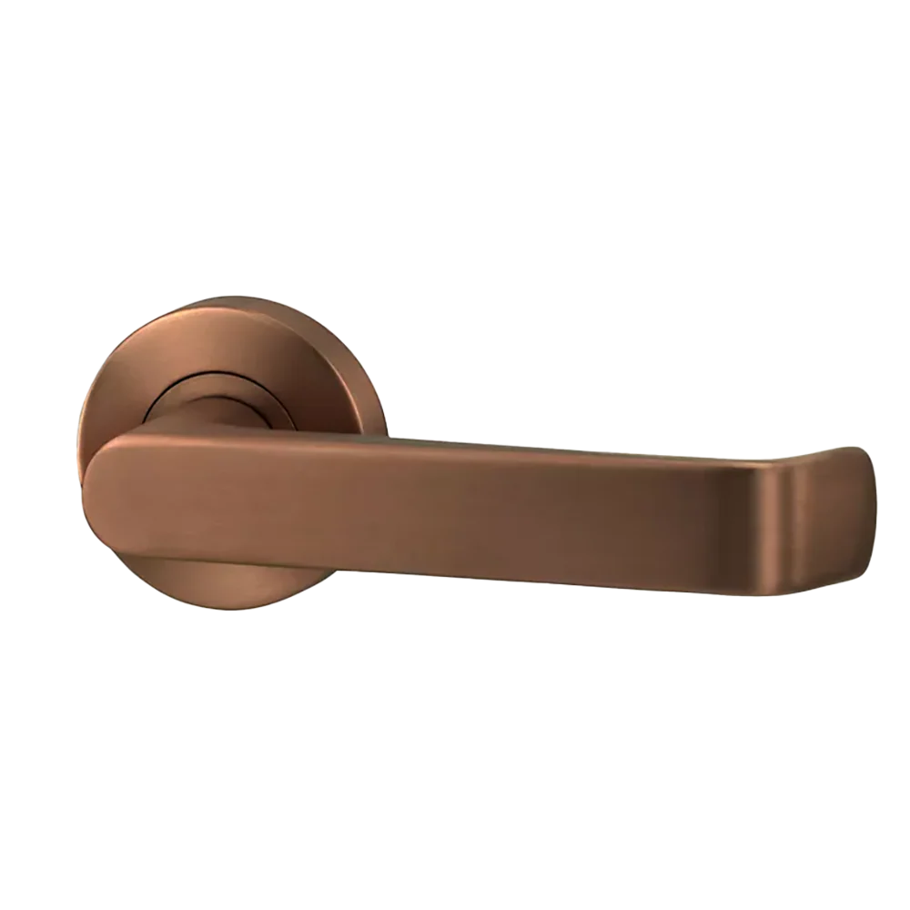 Lockwood Vivid Lever V1 Passage Set with Latch Satin Bronze - Image 3