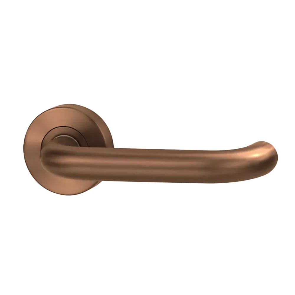 Lockwood Vivid Lever V2 Passage Set with Latch Satin Bronze - Image 3
