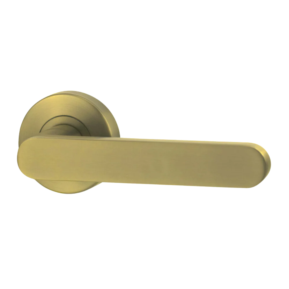 Lockwood Vivid Lever V3 Dummy Half Set Satin Brass - Image 3