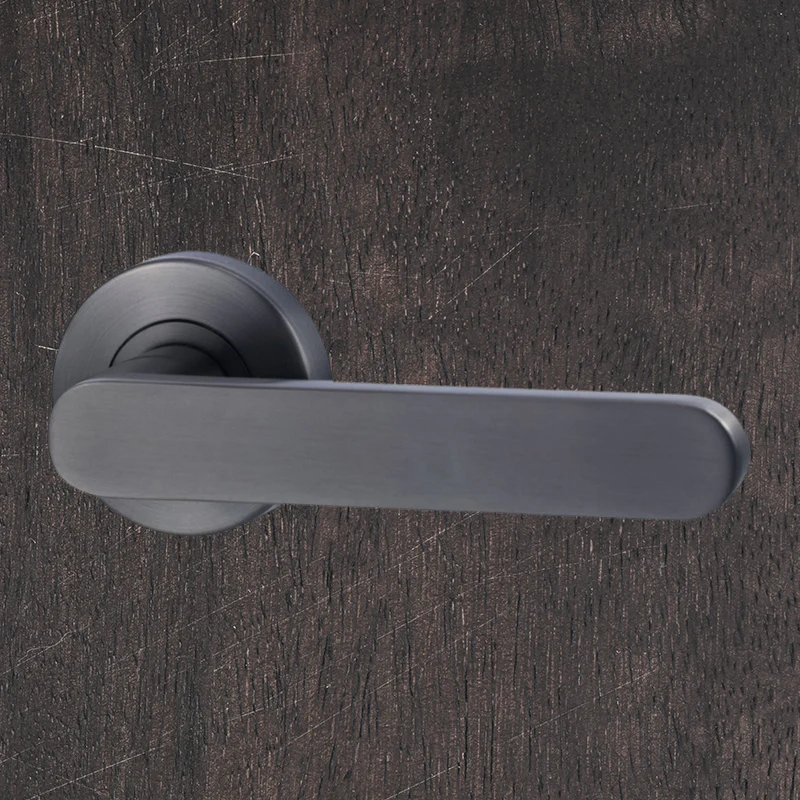 Lockwood Vivid Lever V3 Dummy Half Set Satin Gunmetal - Image 2