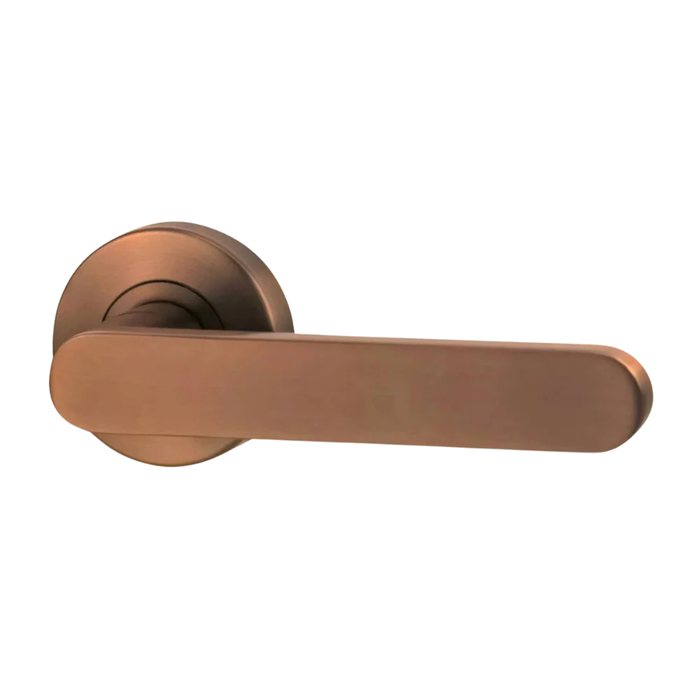 Lockwood Vivid Lever V3 Passage Set with Latch Satin Bronze - Image 3
