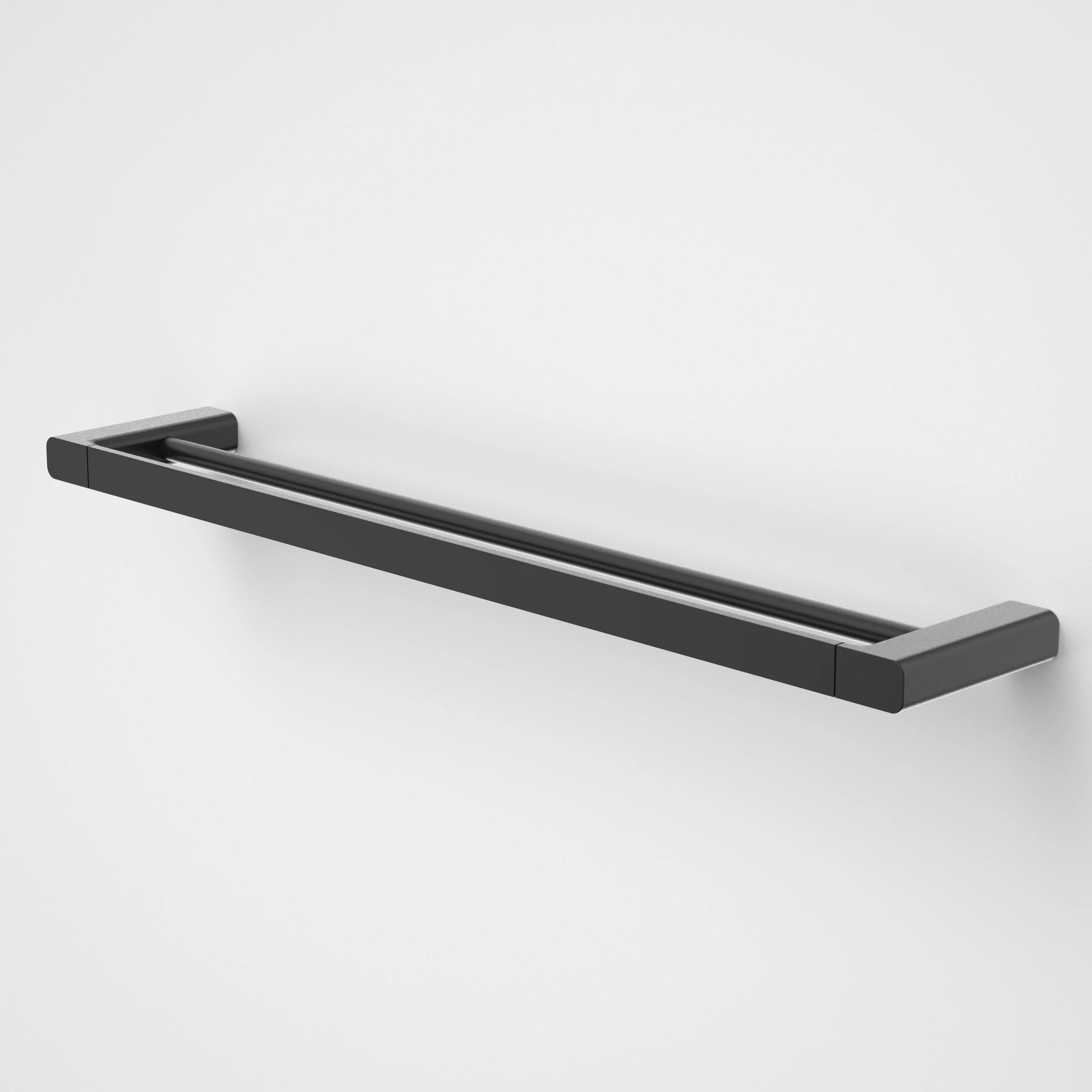 Caroma Luna Double Towel Rail 630mm Black - Image 2