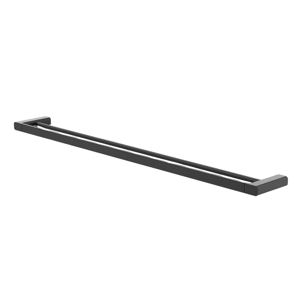 Caroma Luna Double Towel Rail 930mm Black