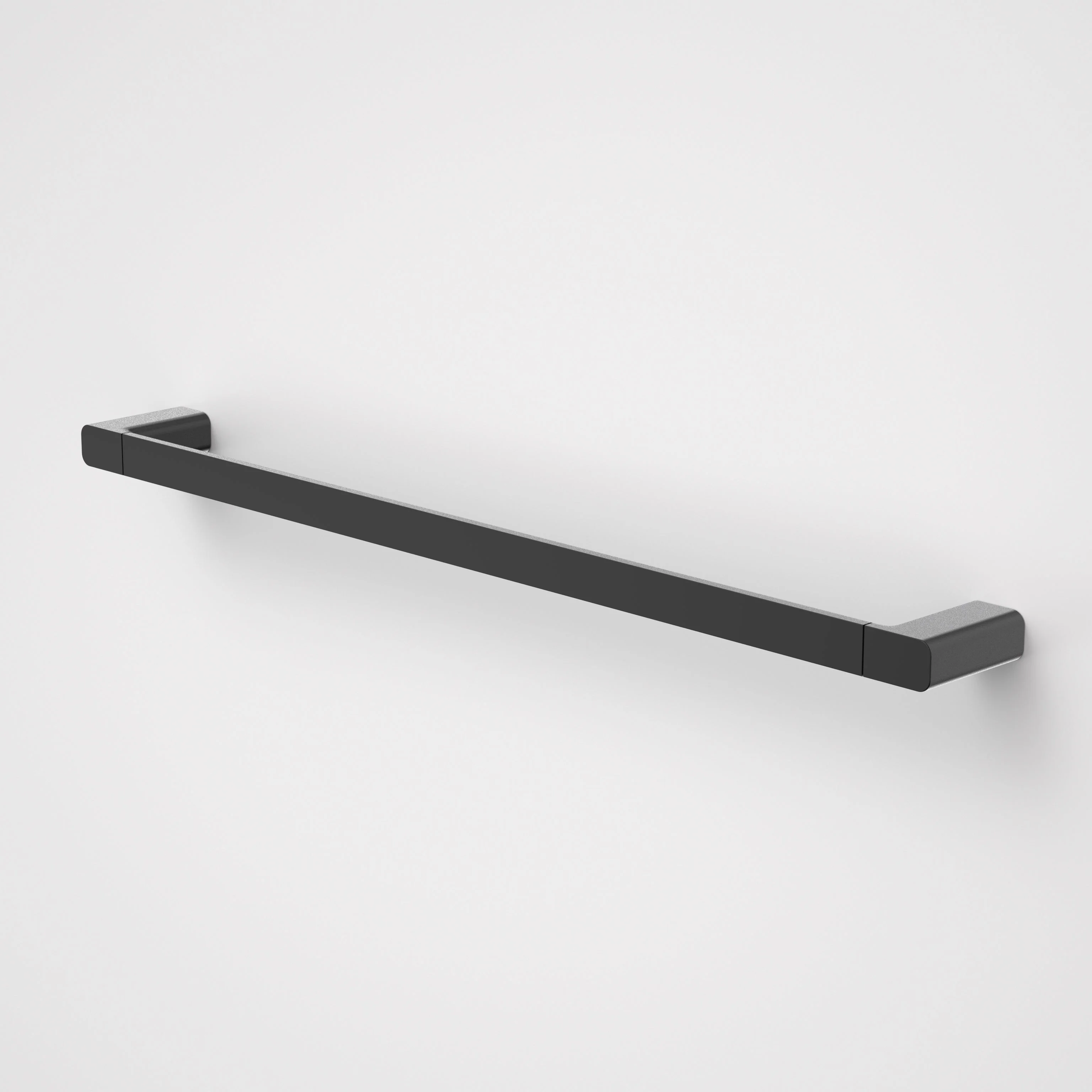 Caroma Luna Single Towel Rail 630mm Black - Image 2