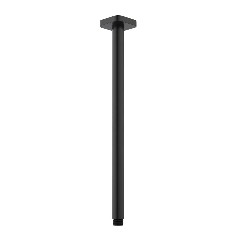 Caroma Luna Straight Arm Square Flange 410mm Black - Image 3
