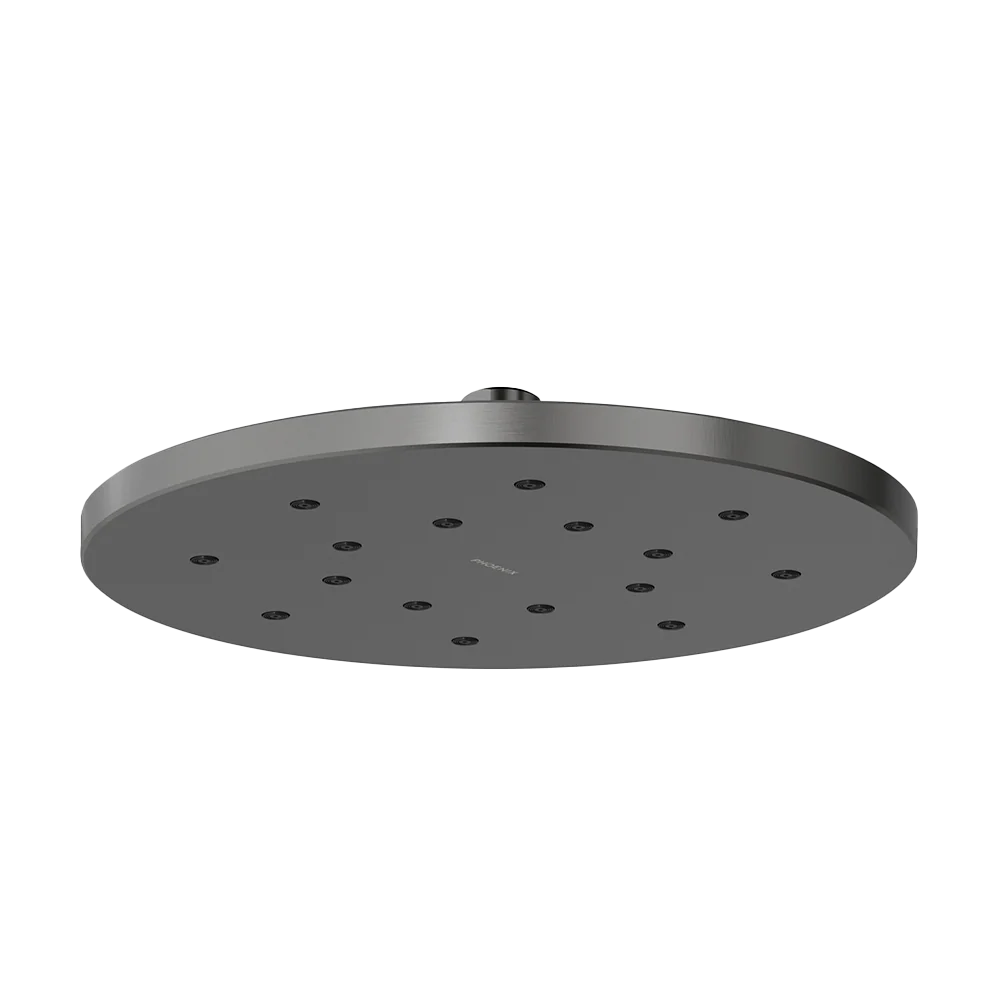 Phoenix LuxeXP Shower Rose 250mm Round Brushed Carbon