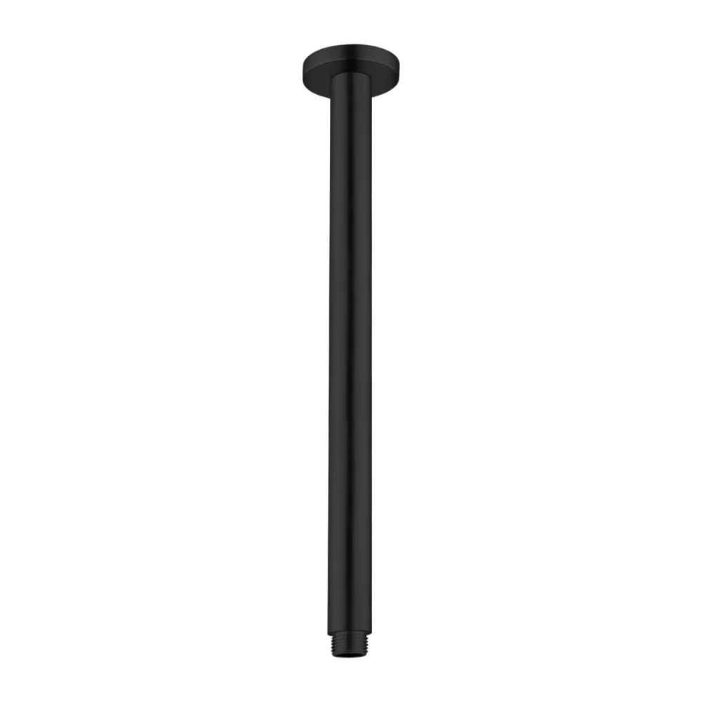 Nero Round Ceiling Arm 300mm Matte Black