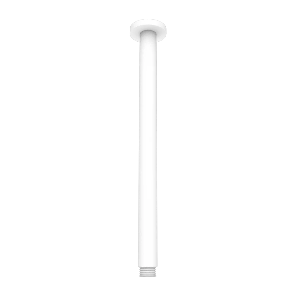 Nero Round Ceiling Arm 300mm Matte White