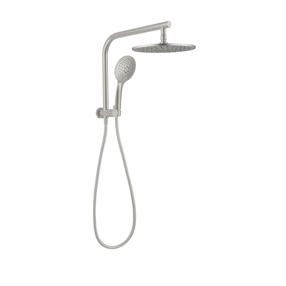 Nero Mecca 2 In 1 Twin Shower Brushed Nickel - Image 3