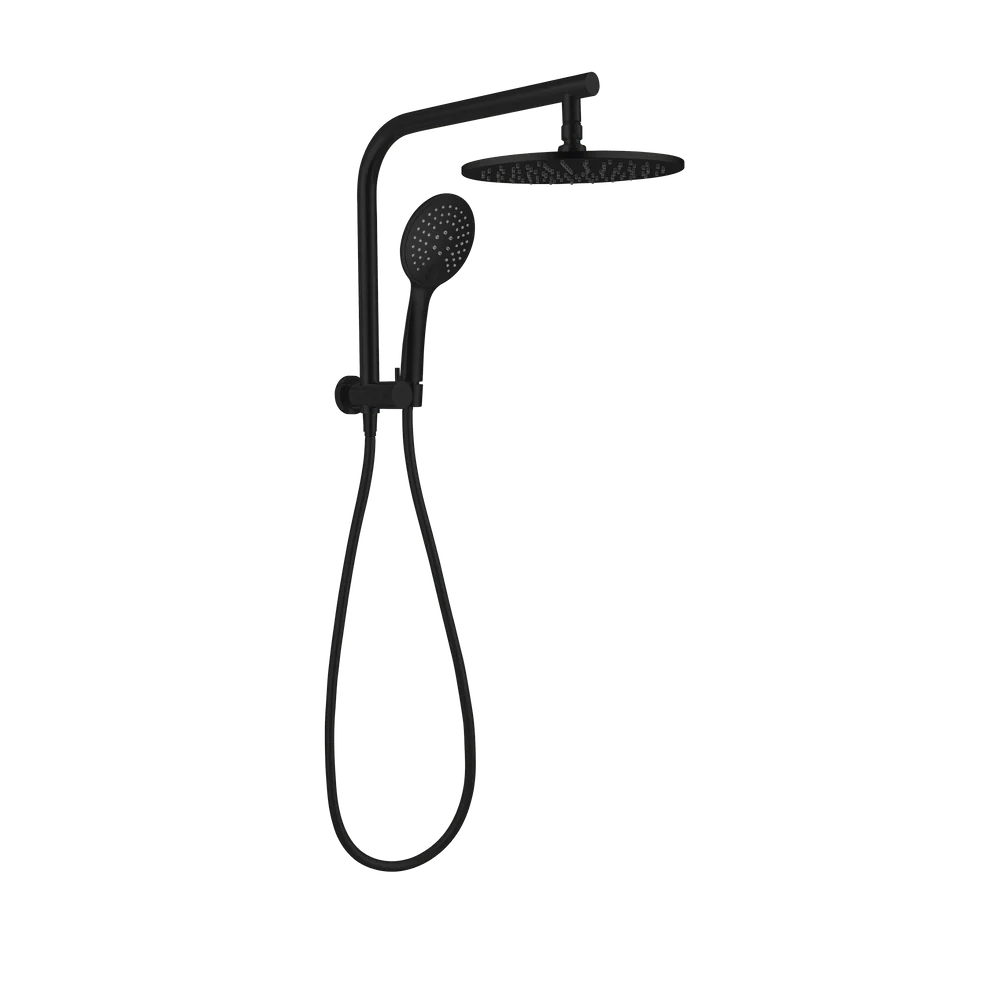 Nero Mecca 2 In 1 Twin Shower Matte Black