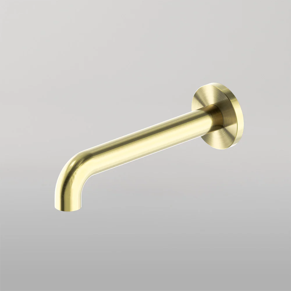 Nero Mecca Basin/Bath Spout Only 185mm Brushed Gold - Image 2