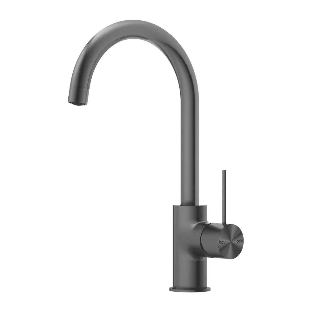 Nero Mecca Brushed Gunmetal Kitchen Mixer - Image 3