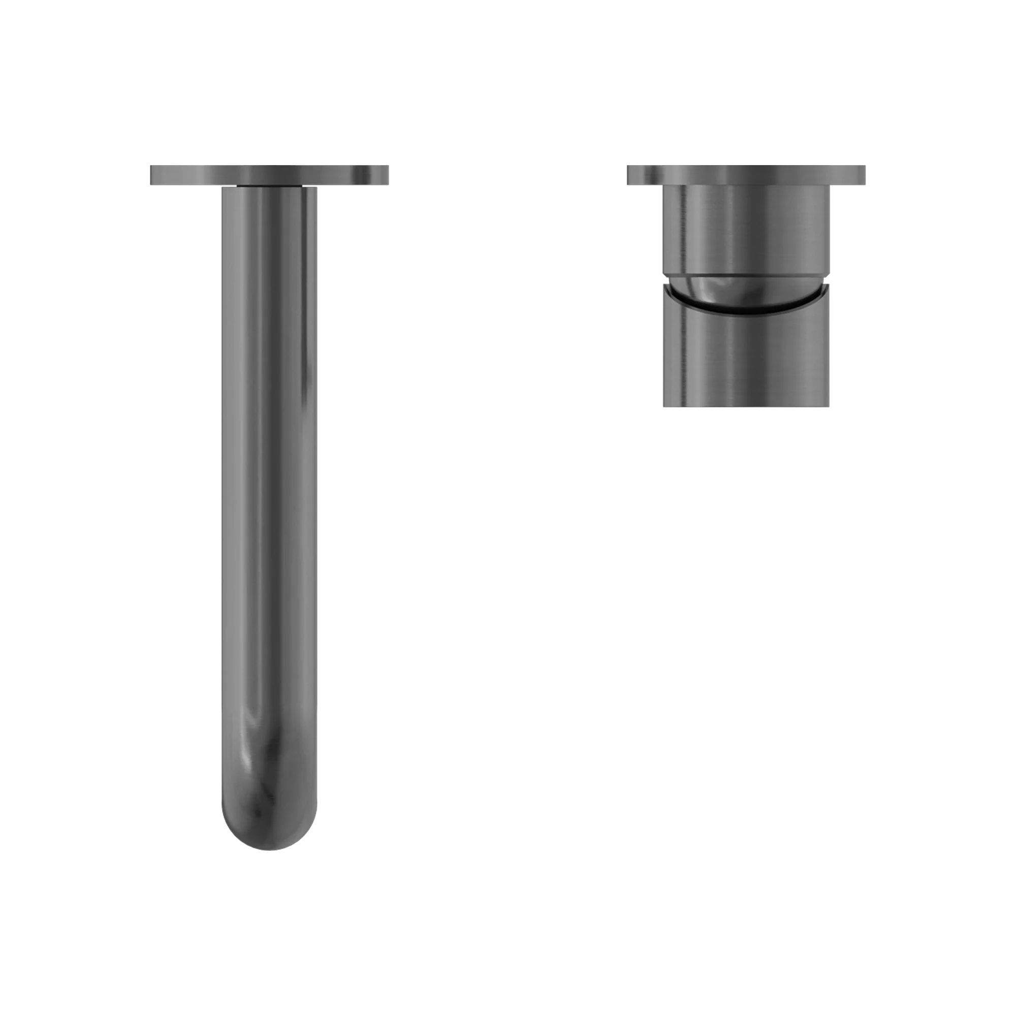 Nero Mecca Wall Basin Mixer Separate Back Plate 230mm Spout Gunmetal - Image 4
