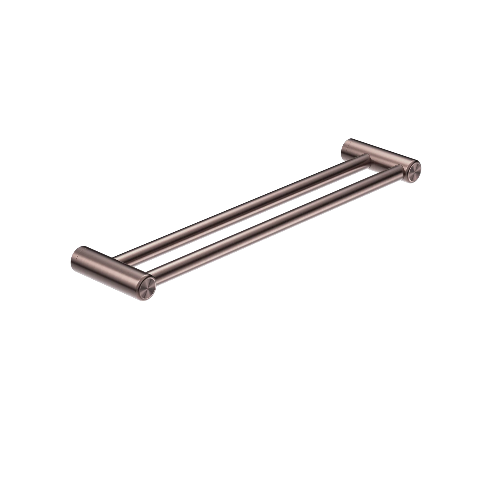Nero Mecca Care 25mm Double Towel Grab Rail 600mm Brushed Bronze - Image 3