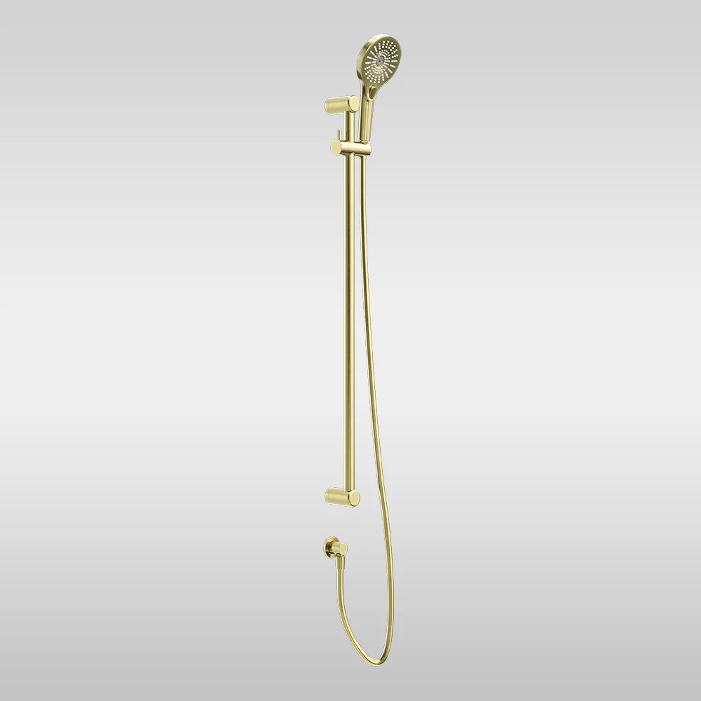 Nero Mecca Care 25mm Grab Rail and Adjustable Shower Rail Set 900mm Brushed Gold - Image 2