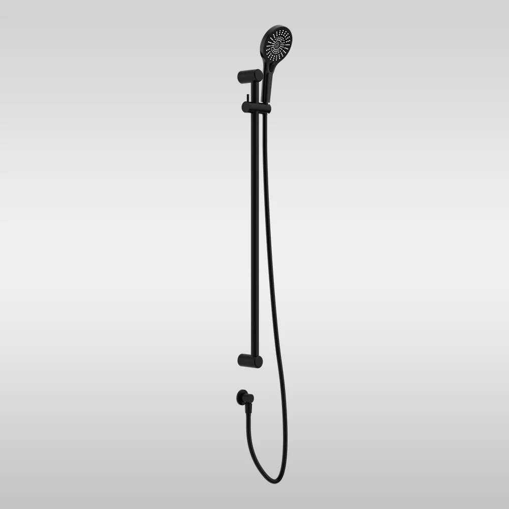 Nero Mecca Care 25mm Grab Rail and Adjustable Shower Rail Set 900mm Matte Black - Image 2