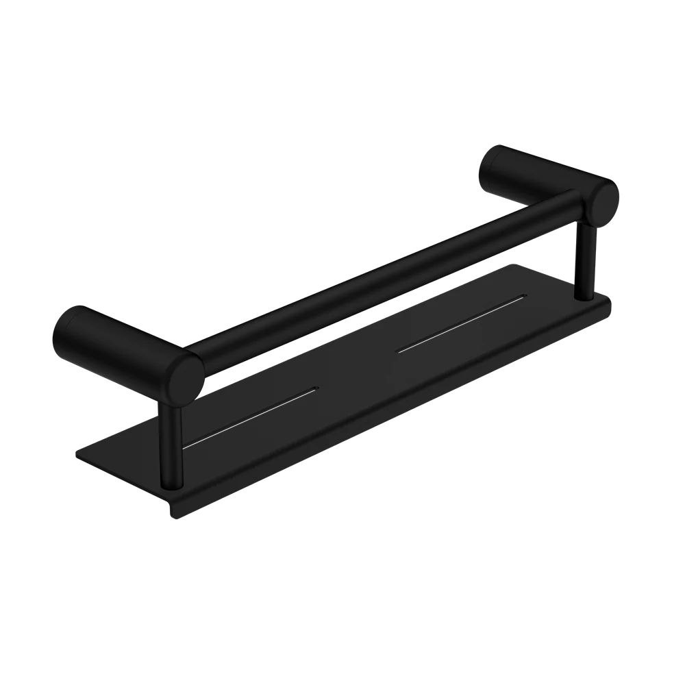 Nero Mecca Care 25mm Grab Rail with Shelf 450mm Matte Black - Image 3
