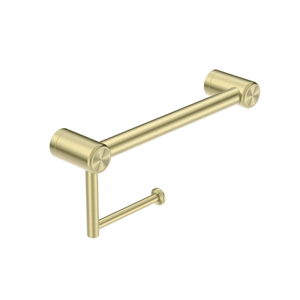 Nero Mecca Care 25mm Toilet Roll Rail 300mm Brushed Gold