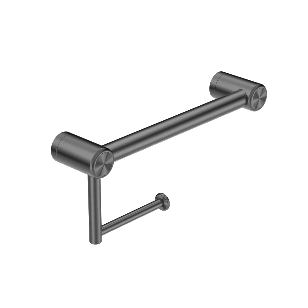 Nero Mecca Care 25mm Toilet Roll Rail 300mm Brushed Gunmetal - Image 3