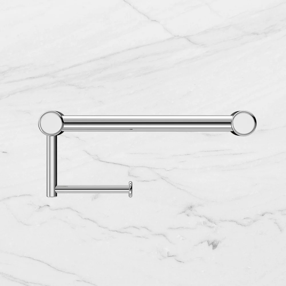 Nero Mecca Care 25mm Toilet Roll Rail 300mm Chrome - Image 2