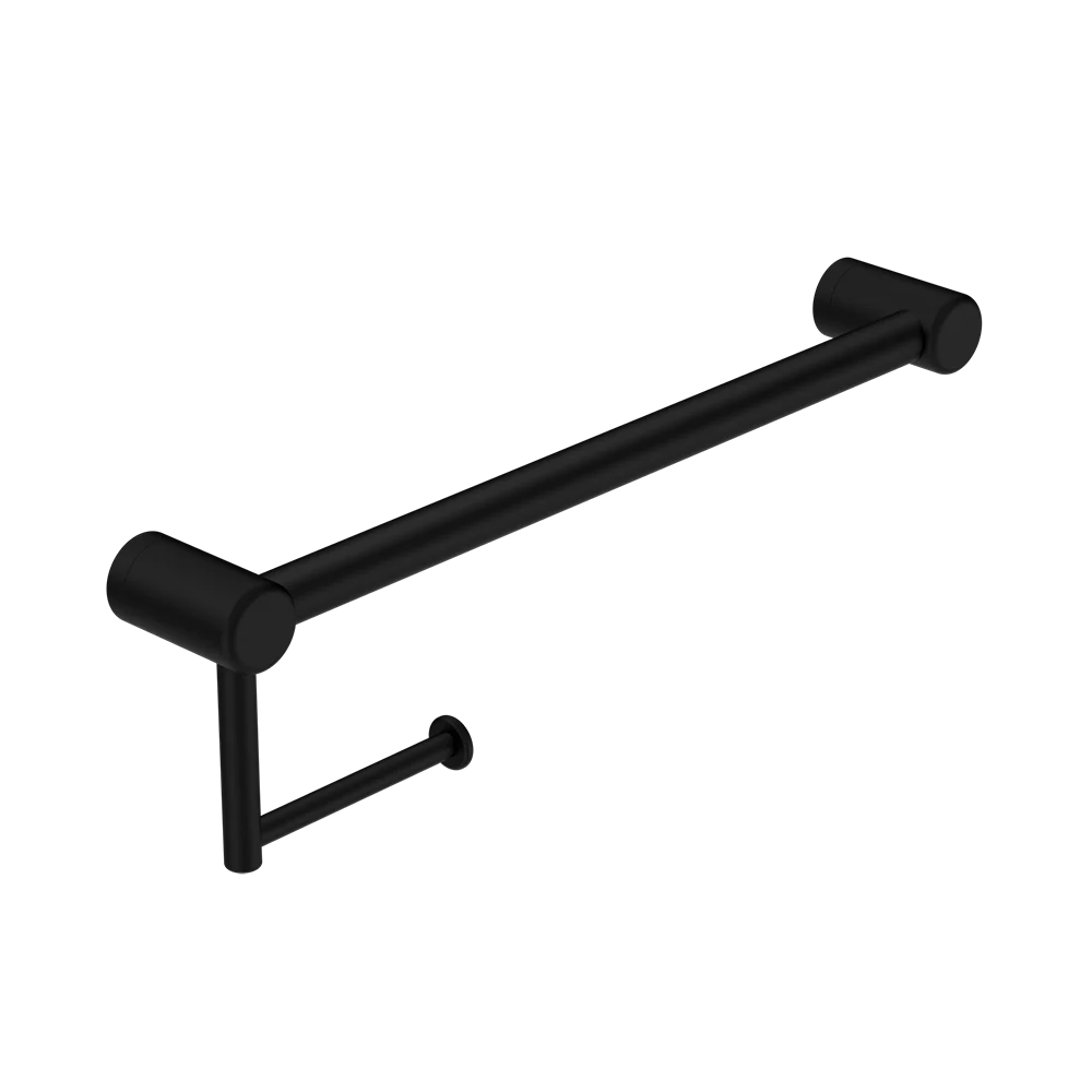 Nero Mecca Care 25mm Toilet Roll Rail 450mm Matte Black