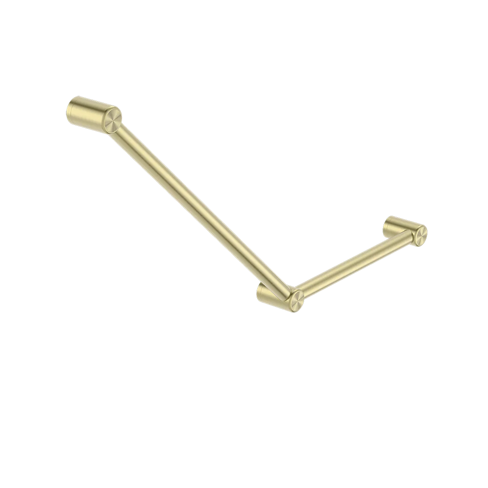Nero Mecca Care 32mm Ambulant Toilet Grab Rail 45 Degree 750x450mm Brushed Gold - Image 5